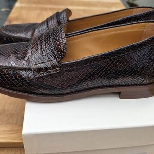 Sezane André Python Loafers